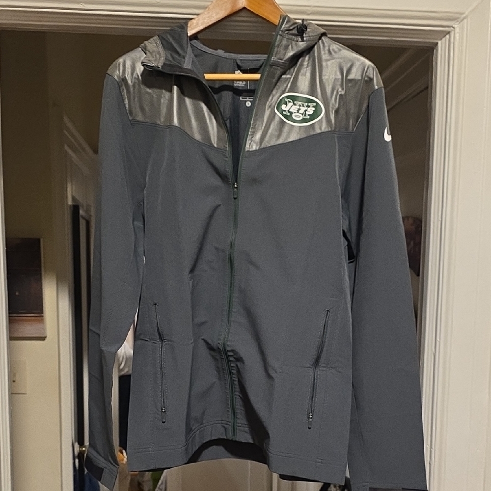 Nike Dark Gray Hooded Jacket with Logo